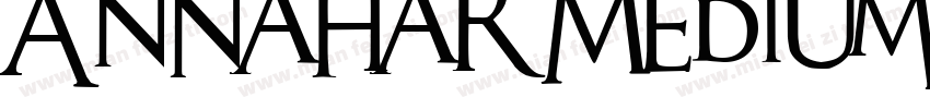 AnNahar Medium字体转换